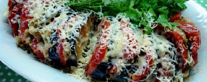 Aubergines in een pan snel en lekker - 10 recepten met foto's stap voor stap