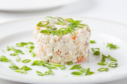 Heerlijk recept voor Chicken Olivier salade