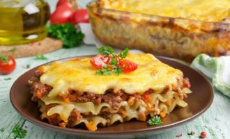 Huisgemaakte lasagne met gehakt