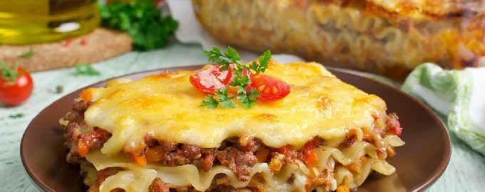 Huisgemaakte lasagne met gehakt
