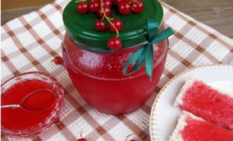 Rode bessengelei zonder te koken voor de winter - 7 eenvoudige recepten met stap voor stap een foto