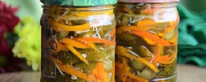 Koreaanse komkommers voor de winter