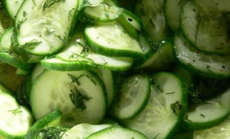 Komkommersalades voor de winter