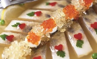 Geleivis met gelatine