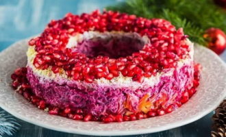 Granaatappelsalade met kip