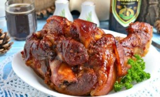 Varkensschenkel gebakken in de oven