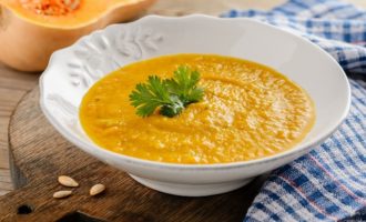 Klassieke pompoenpureesoep