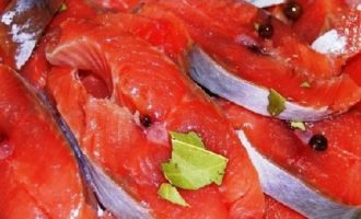 Hoe je thuis snel en smakelijk roze zalm kunt pekelen